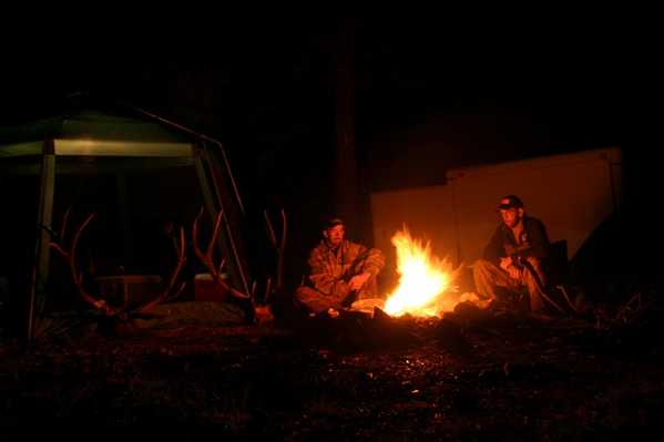 arizona elk hunt campfire