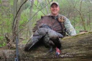 Jason Herbert with wild turkey from Michigan