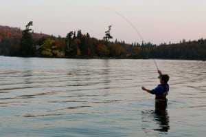 fly fishing brook trout Ontario Kwagama lake lodge