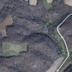 aerial map - birdseye view of Modena farm for sale