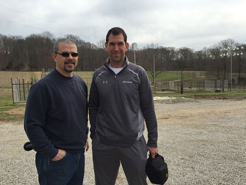 Jarrod Erdody and Barry South - deer farm in Kentucky
