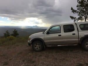 Toyota Tacoma on New Mexico elk hunt